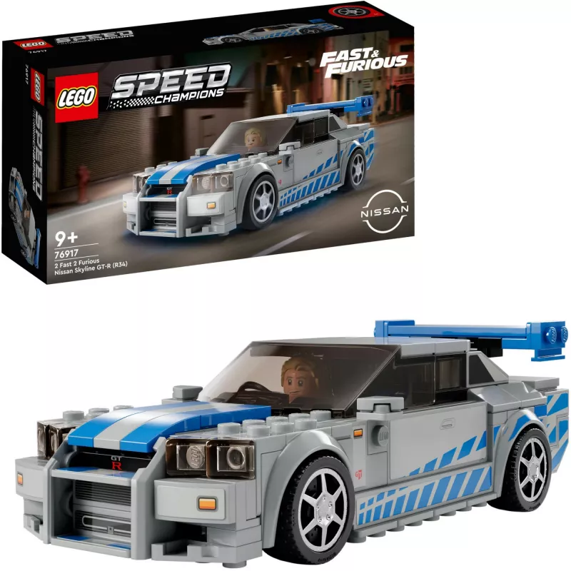 LEGO 76917 Speed Champions 2 Fast 2 Furious Nissan Skyline GT-R (R34) Automobilis
