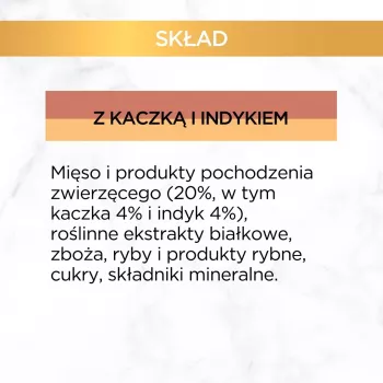 GOURMET GOLD - Troškinys su antis ir kalakutiena 85g