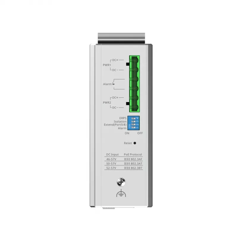 Valdomas L2 Gigabit Ethernet (10/100/1000) PoE komutatorius Ruijie Networks RG-NIS2100, juodas, nerūdijantis plienas