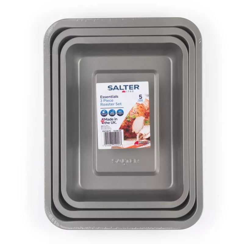 Kepimo padėklų rinkinys Salter BW13675, 3 vnt., nelimpantis, tinkamas orkaitei