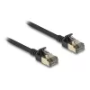Tinklo kabelis DeLOCK RJ45 Cat.8.1 F/FTP Slim Pro 5m Juodas