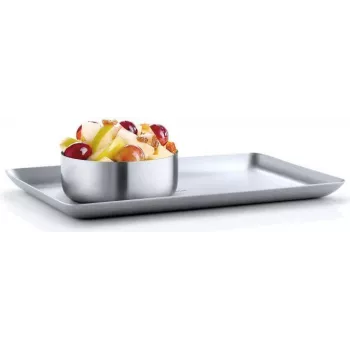Blomus BASIC stačiakampis padėklas - nerūdijantis plienas - Flöz Industrie dizainas - 150 mm x 250 mm (63612)