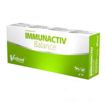 Vetfood Immunactiv Balance imuniteto palaikymas šunims ir katėms 60 kapsulių