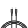 CANYON laidas CC60SC10 USB-C į USB-C 60W 1m Silikoninis Juodas