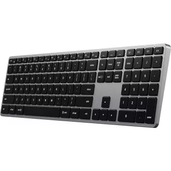 Satechi SLIM X3 Bluetooth klaviatūra QWERTZ vokiška juoda-pilka (ST-BTSX3M-DE)