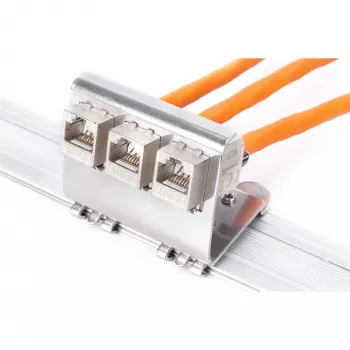 Adapteris Digitus AN-25183 3x Keystone moduliui, nerūdijantis plienas