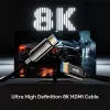 HDMI kabelis Unitek C11085GY01-15M — HDMI Type A į A, 30 m, HDMI 2.1, 8K@60Hz, 4K@144Hz, paauksuoti kontaktai, juodas