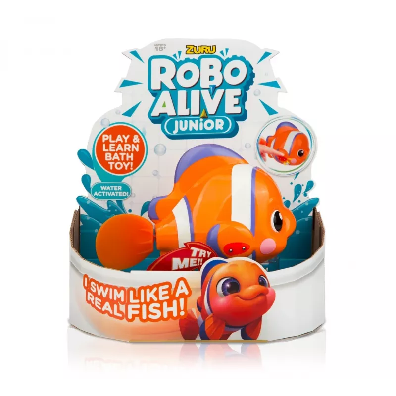 Robo Alive Junior plūduriuojantys gyvūnai Mix: antis, žuvis, krokodilas