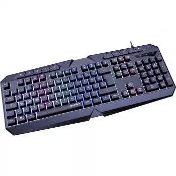 Klaviatūra SPEEDLINK LUDICIUM Gaming USB QWERTZ vokiška juoda