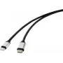 Renkforce USB mobiliojo ryšio laidas [1x USB-C™ kištukas – 1x Apple Lightning kištukas] 2,00 m juodas (RF-4353448)