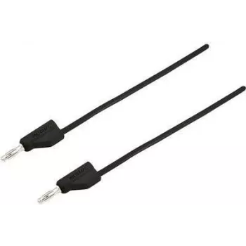 VOLTCRAFT matavimo zondas [Kištukas 4 mm – Kištukas 4 mm] 2 m Juodas MSB-300 (MSB-300-2-SW)