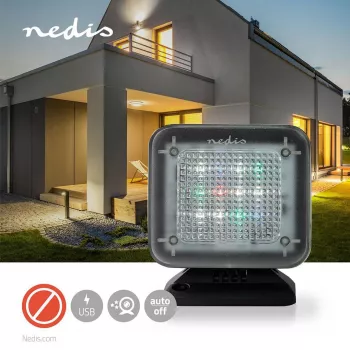 Nedis TV Simulator apsauginė imitacinė kamera juoda dėžutė