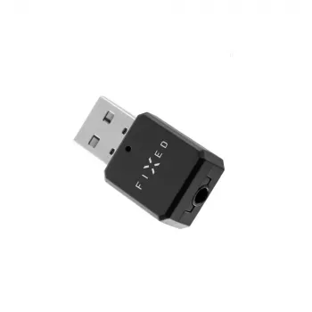 Fiksuotas Bluetooth garso imtuvas FIXED FIXSIG-BK juodas – belaidis garso srauto adapteris su 3,5 mm išvestimi