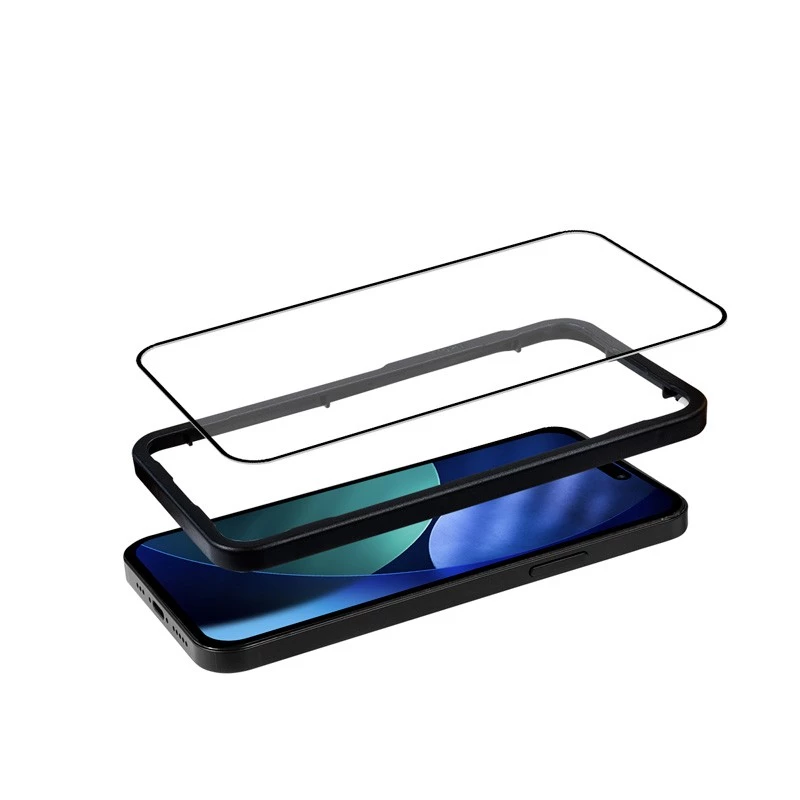 Grūdinto stiklo apsauginis stikliukas Crong, skirtas iPhone 17 Pro Max – su montavimo paslauga