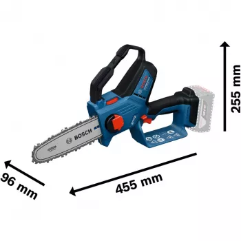 Akumuliatorinis genėjimo pjūklas BOSCH GKE 18V-20 Professional, 18V, mėlynas, be akumuliatoriaus ir įkroviklio