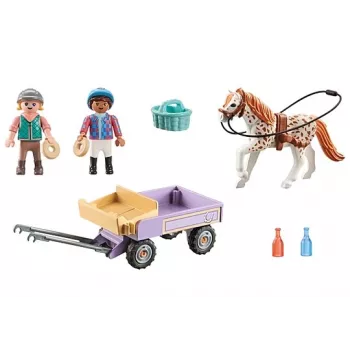 Playmobil 71496 Žirgai prie krioklio: Ponio vežimas