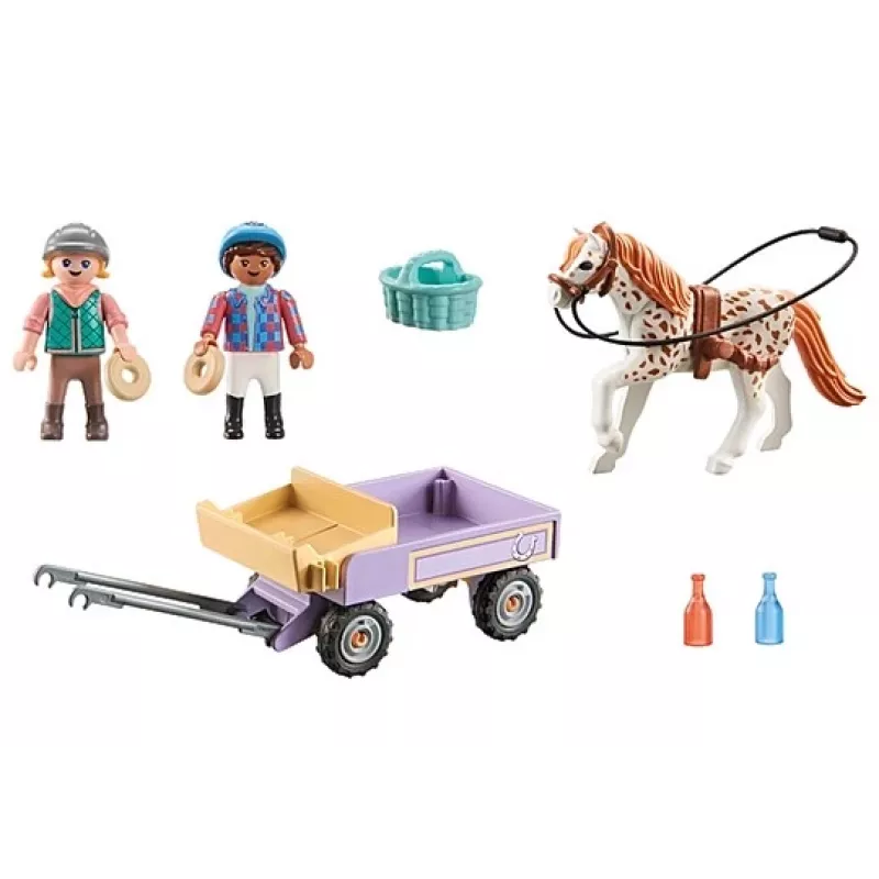 Playmobil 71496 Žirgai prie krioklio: Ponio vežimas