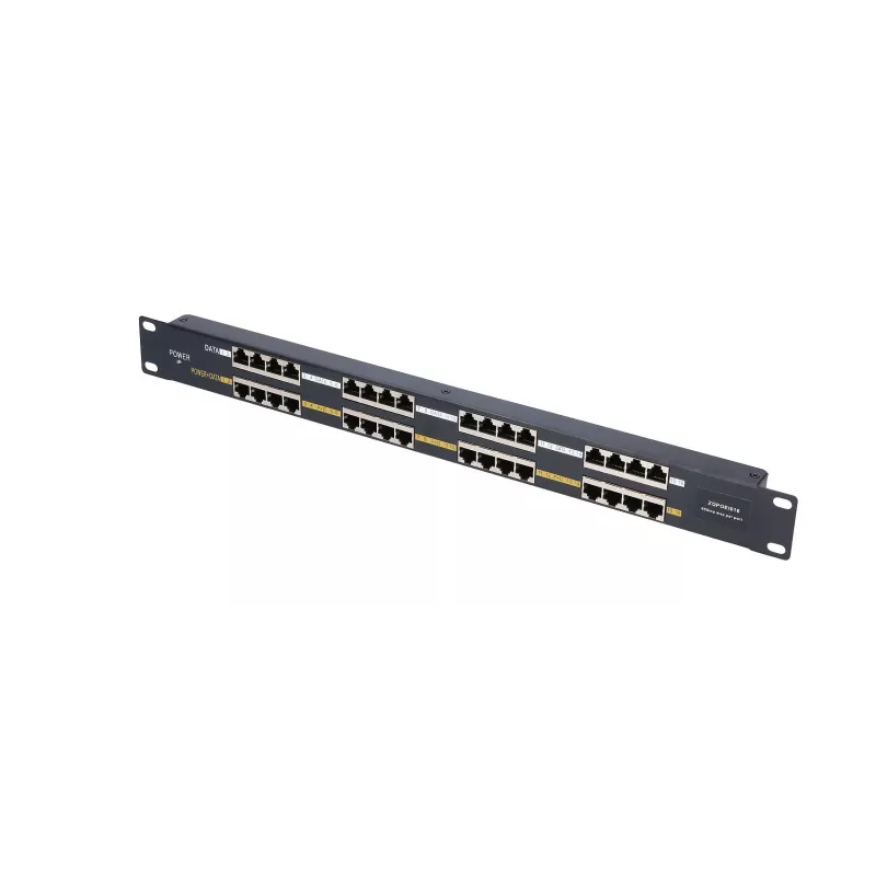 Extralink PoE injektorius 16 prievadų 16x 100Mb/s RJ45, montuojamas į stelažą