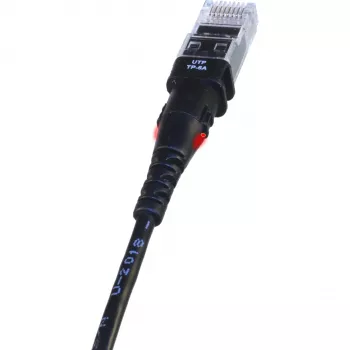 PatchSee TP-6A-U/10 Juodas 3,1 m Cat6a U/UTP tinklo laidas