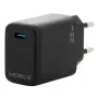 Mobilis 001380 universalus juodos spalvos greitasis AC įkroviklis su USB-C prievadu