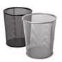 Šiukšliadėžė Forpus, 12 l, juoda, perforuotas metalas