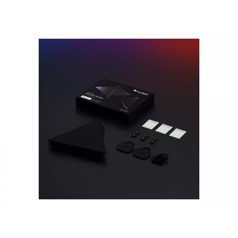 Nanoleaf NL47-0101TW-3PK Ultra Black trikampiai 3 vnt. Wi-Fi išplėtimo rinkinys