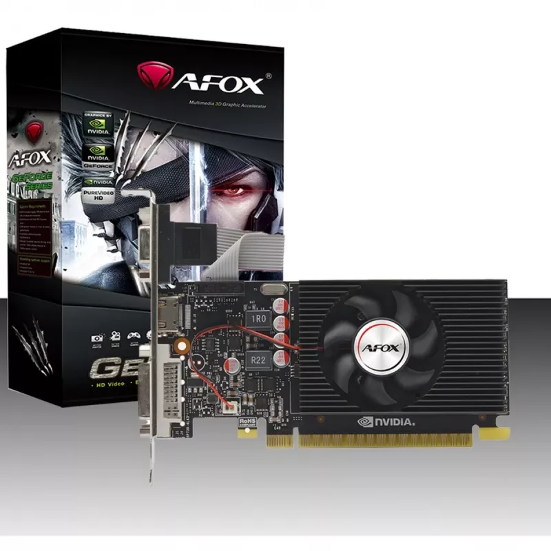 Vaizdo plokštė AFOX AF240-1024D3L2 — NVIDIA GeForce GT 240, 1 GB GDDR3, 128 bitų, PCIe 2.0