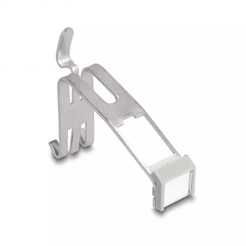 DeLOCK 66477 „Keystone“ laikiklis montuoti ant DIN bėgelio, 1 prievadas, su pažymėjimo laukeliu, metalinis