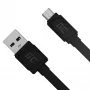 Matinis plokščias laidas USB-A į Micro-USB