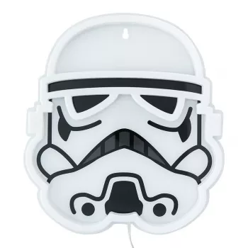 LED neoninė sieninė lempa Paladone Stormtrooper modelis PP14595SWVN, dekoratyvinis „Žvaigždžių karų“ apšvietimas