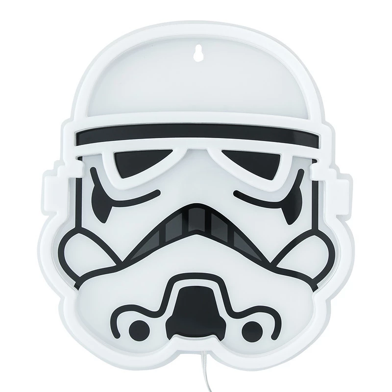 LED neoninė sieninė lempa Paladone Stormtrooper modelis PP14595SWVN, dekoratyvinis „Žvaigždžių karų“ apšvietimas