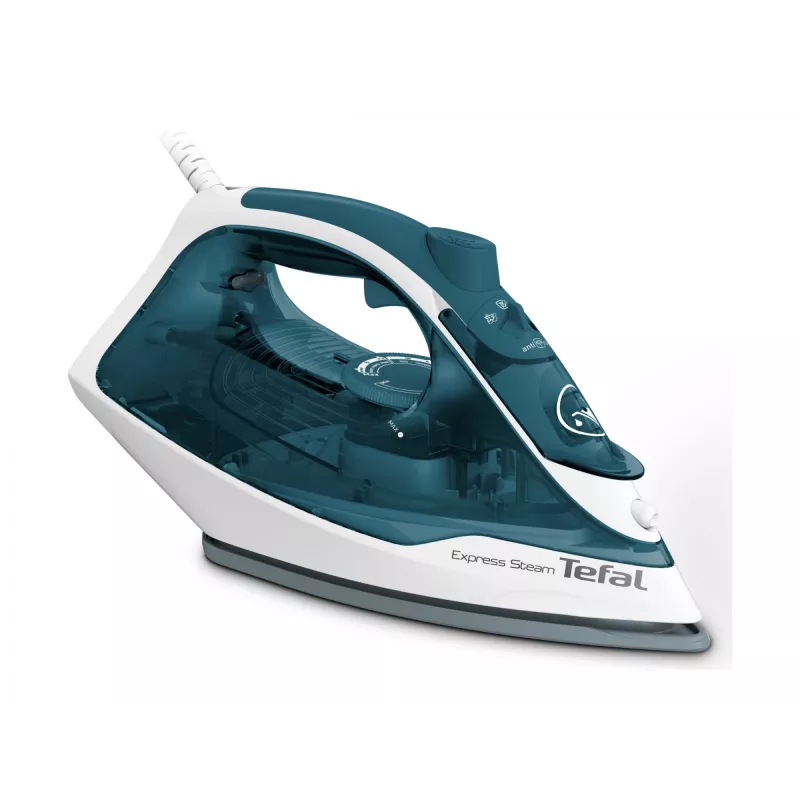 Tefal FV2839 lygintuvas sausam ir garų lyginimui, Cerilium padas, 2400 W, mėlyna, balta