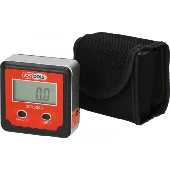 Skaitmeninis gulsčiukas KS Tools 300.0208, 0,1° tikslumas, 360° matavimas
