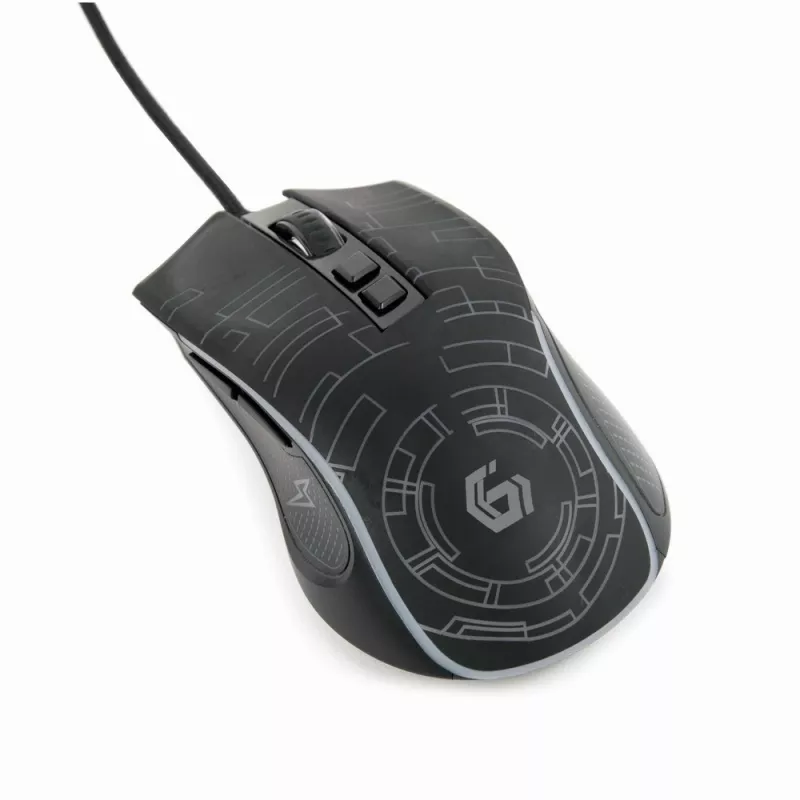 Gembird MUSG-RGB-01 pelė, skirta dešinei rankai, USB-A, 3600 DPI