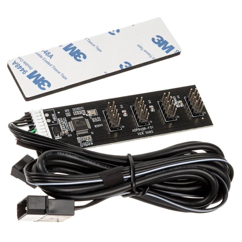 Vidinis USB 2.0 lizdų plėtinys Kolink su 60cm USB ir Molex kabeliu