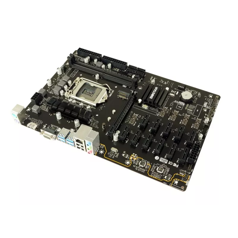 Motininė plokštė BIOSTAR TB360-BTC PRO 2.0 ATX Intel B360, LGA 1151, 2x DDR4 iki 32GB, 11x PCIe x1 + 1x PCIe x16, M.2, SATA III, USB-A