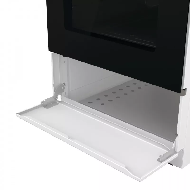 Laisvai pastatoma dujinė viryklė su orkaite Gorenje GG5A10WFFM – 4 degikliai, 70 L orkaitė, emaliuotas viršus, balta