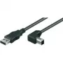 Wentronic Goobay USB 2.0 Hi-Speed laidas, juodas, 1 m - USB 2.0 kištukas (A tipas) > USB 2.0 kištukas (B tipas) (93017)