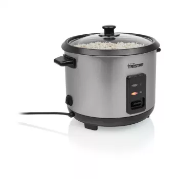 Ryžių virimo puodas Tristar RK-6147 — 1,5 l, 500 W, juodas/sidabrinis