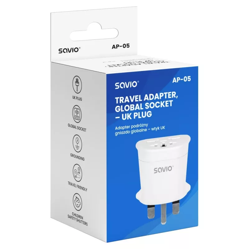Savio AP-05 maitinimo adapteris/inverteris 2500 W Baltas