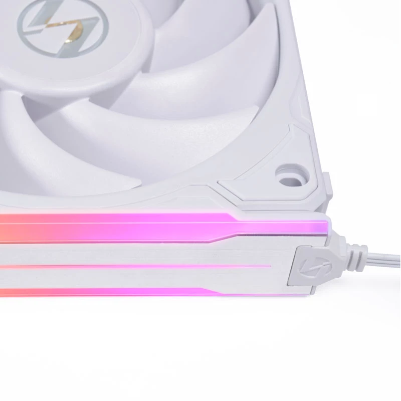 Lian Li P28ARGB-B RGB 5V juodas ABS aliuminis kompiuterio ventiliatoriaus šoninis apšvietimas