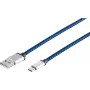 USB laidas S/CONN 14-50021 USB 2.0 0,9 m USB A USB C mėlynas