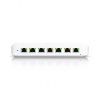 Ubiquiti Ultra 210W valdomas L2 gigabaitinis eterneto jungiklis su PoE, baltas