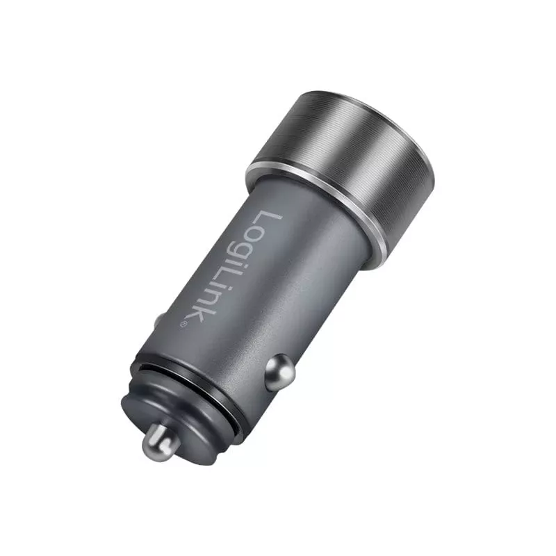 LogiLink automobilinis maitinimo šaltinis - 36 W - 3 A - PD 3.0, QC 3.0 - 2 išėjimo prievadai (USB, 24 kontaktų USB-C)