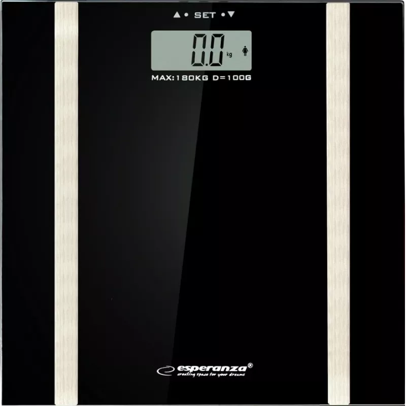 Asmeninės svarstyklės Esperanza EBS018K – elektroninės, 180 kg, juodos
