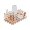 Stalo organizatorius DeLOCK 18341 skaidrus rudas plastikas 145x250x85 mm