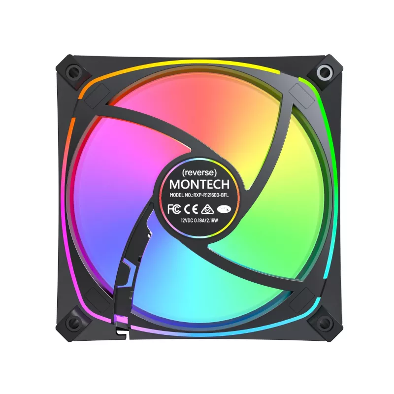 MONTECH RX120 PRO BLACK 120mm ARGB korpuso ventiliatorius