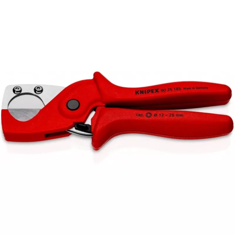 Knipex 90 25 185 vamzdžių pjoviklis – plienas, plastikas, raudona, 1,2 cm – 18,5 cm