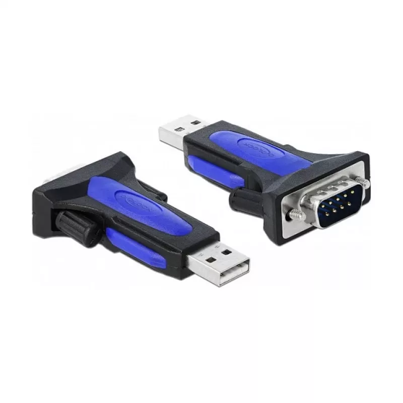 Serijinis kabelis DeLOCK 66280 USB Type-A DB-9 0,8 m juodas