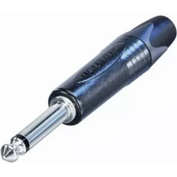 Neutrik NP2X-BAG-CON 6,35 mm mono lizdas – 1/4 colio TS, juodas, metalinis korpusas